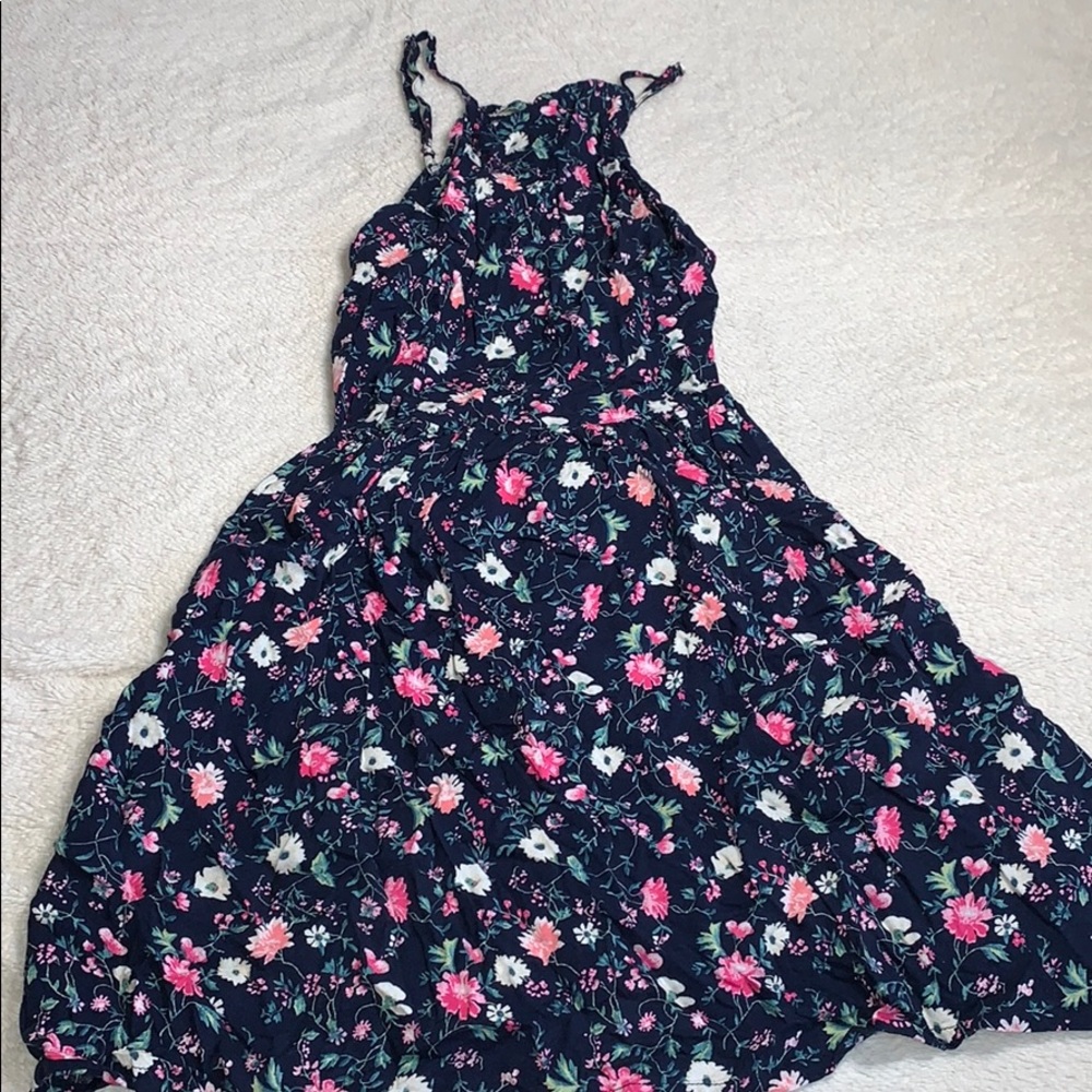 Open back floral dress
